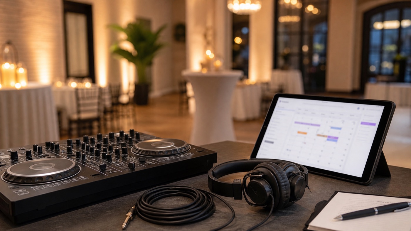 Micro event DJ inquiry intake workflow example